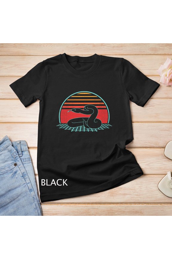 Ball Python Snake Retro Vintage 80S Style Gift T-Shirt Unisex T-Shirt