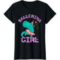 thumbnail image 1 of Sam Soft Ballerina Girl Ballet Dancer Dino Dancing Dinosaurs T-Rex T-Shirt Full Size S-5Xl, 1 of 5