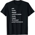 thumbnail image 1 of Sam Soft Ballet Dancer Terms Dance Terminology T-Shirt Full Size S-5Xl, 1 of 5
