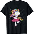 thumbnail image 1 of Sam Soft Ballet Dancer Unicorn Shirt, Rainbow Ballerina Girls T-Shirt Full Size S-5Xl, 1 of 5