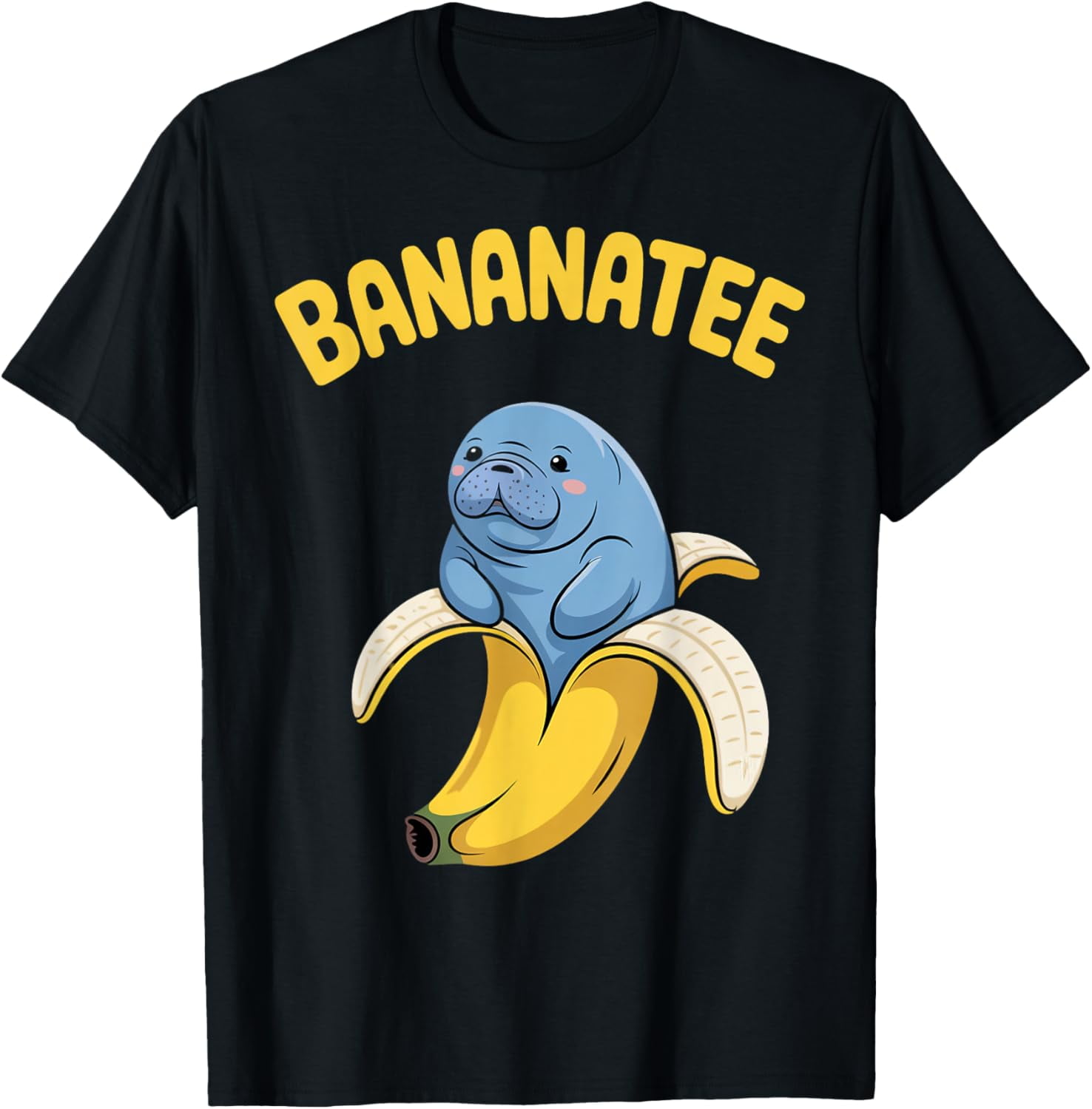 Sam Soft Bananatee Banana Manatees Sea Animal Sea Cow Manatee T-Shirt ...
