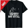 thumbnail image 1 of Sam Soft Baseball Catcher Shirt Thou Shalt Not Steal Religious Unisex T-Shirt, 1 of 5