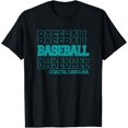 thumbnail image 1 of Sam Soft Baseball Coastal Carolina In Modern Stacked Lettering T-Shirt Full Size S-5Xl, 1 of 5