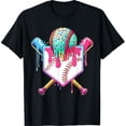 thumbnail image 1 of Sam Soft Baseball Home Plate Dripping Ice Cream Drip Boys T-Shirt All Size S-5XL, 1 of 5