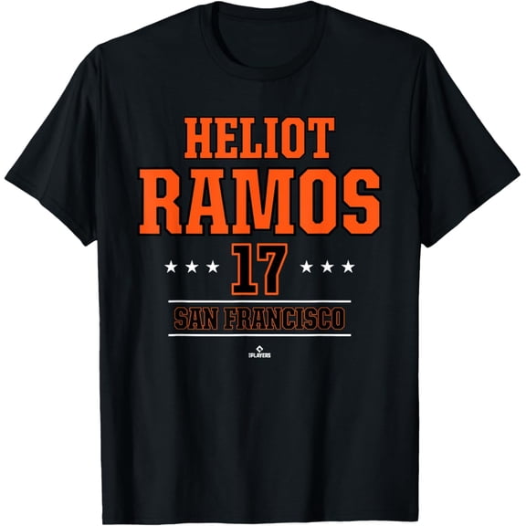 Sam Soft Baseball Star Heliot Ramos San Francisco Mlbpa T-Shirt Full Size S-5Xl