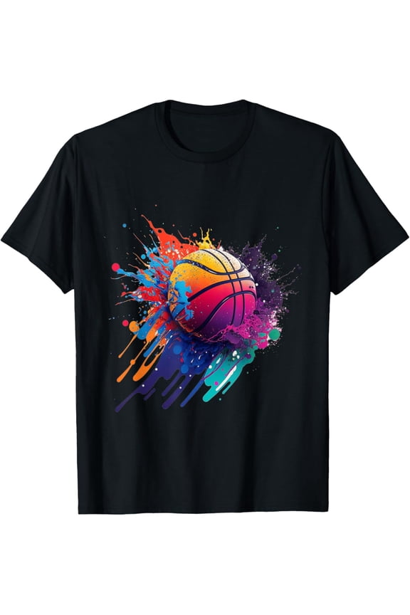 Basketball Splash Baller Team Player Basketball Player T-Shirt Full Size S-5Xl