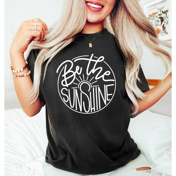 Sam Soft Be The Sunshine Shirt, Summer Shirt For Women, Kindness Tshirt,Motivational Shirt, Retro Sun T Shirt,Graphic T-Shirt,Shirt for Women