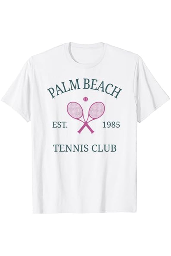 Beach Florida Athletics Tennis Club Racquet Prep T-Shirt Full Size S-5Xl