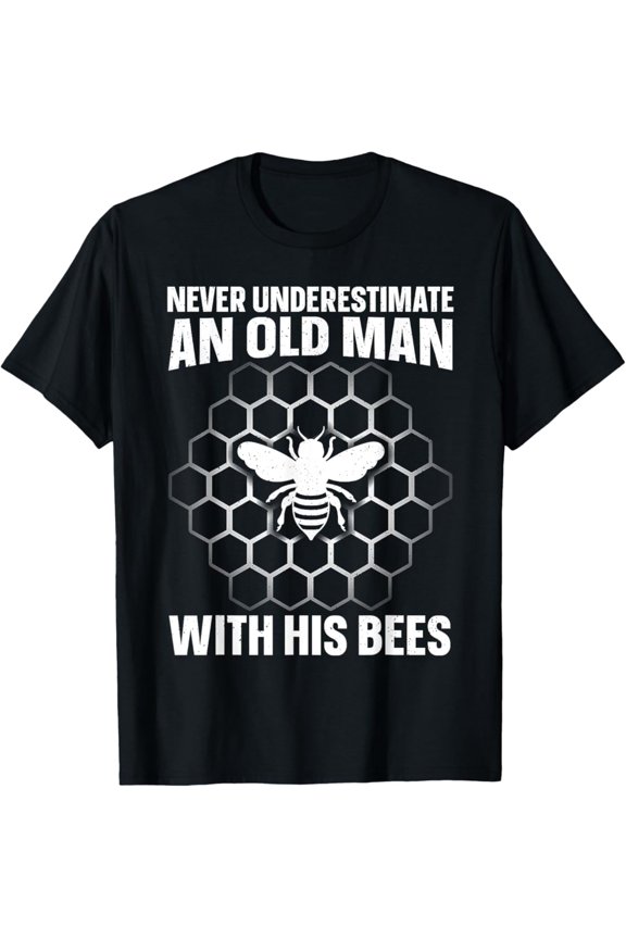 Beekeeping Art For Men Dad Grandpa Bee Apiary Beekeeper T-Shirt, Gift For Friend, Full Size S-5Xl