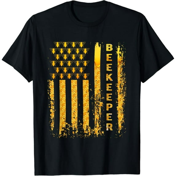Sam Soft Beekeeping Tee -Patriotic Shirt For Beekeeper American Flag T-Shirt, Gift For Friend, Full Size S-5Xl
