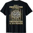 thumbnail image 1 of Sam Soft Being A Firefighter Is A Choice Being A Retired Is An Honor T-Shirt Full Size S-5XL, 1 of 5