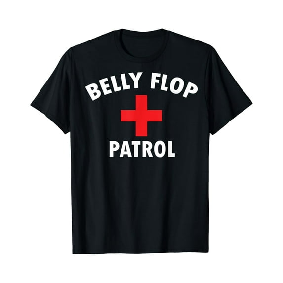 Sam Soft Belly Flop Swimming Pool Life Guard T-Shirt Unisex Cotton Tee Full Size S-5XL