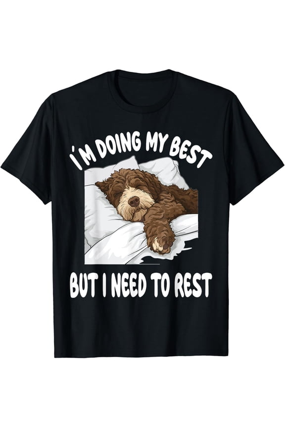 Bernedoodle Dog Pajamas Nightgown Sleeping Napping T-Shirt