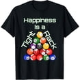 thumbnail image 1 of Sam Soft Happiness Is A Tight Rack Billiards T-Shirt Unisex Cotton Tee Full Size S-5XL, 1 of 5