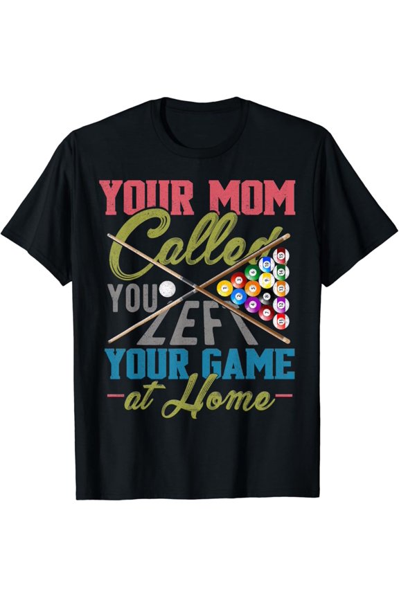 Billiards Pool Cue Shirt Pool Billiard T-Shirt Unisex Cotton Tee Full Size S-5XL