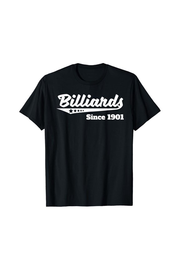 Billiards Since 1901 Retro Logo T-Shirt Unisex Cotton Tee Full Size S-5XL