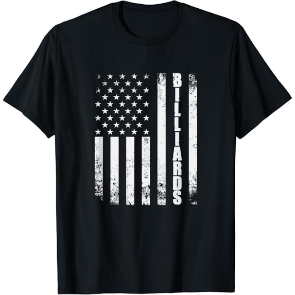 Sam Soft Billiards Snooker American Flag Usa Games Sport Billiard T-Shirt Unisex Cotton Tee Full Size S-5XL
