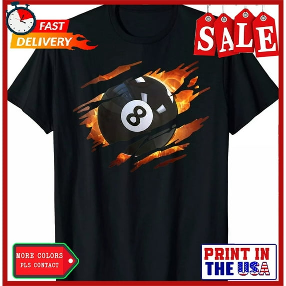 Sam Soft Billiards Tshirts Men 8 Ball Pool Great Gift Idea Tee T-Shirt