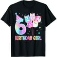 thumbnail image 1 of Sam Soft Birthday Girl 6th Birthday Squish Squad Mallow Girls T-Shirt All Size S-5XL, 1 of 5