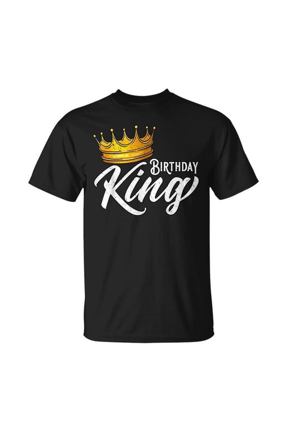 Birthday King Boys T Shirt Unisex Cotton Tee, Gift For Him Her Friends Family Shirt