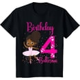 thumbnail image 1 of Sam Soft Black Ballerina 4Th Birthday Party Theme 4 Years Old Ballet T-Shirt Full Size S-5Xl, 1 of 5
