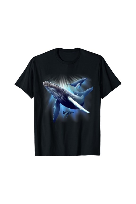 Blue Whale Humpback Sea Animal Ocean Save Whales T-Shirt