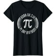 thumbnail image 1 of Sam Soft Born On 3.14 Pi Day Birthday March 14Th Gift Math Ladies' Crewneck T-Shirt Full Size S-5XL, 1 of 5