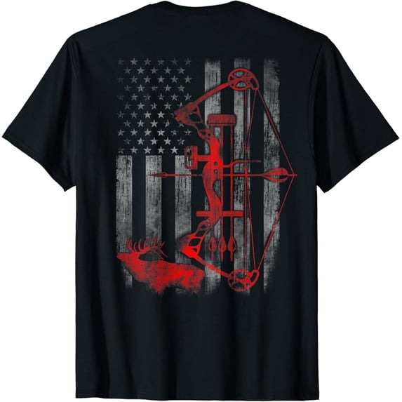 Sam Soft Bow Deer Hunting Flag Archery T-Shirt, Gift For Friend, Full Size S-5Xl