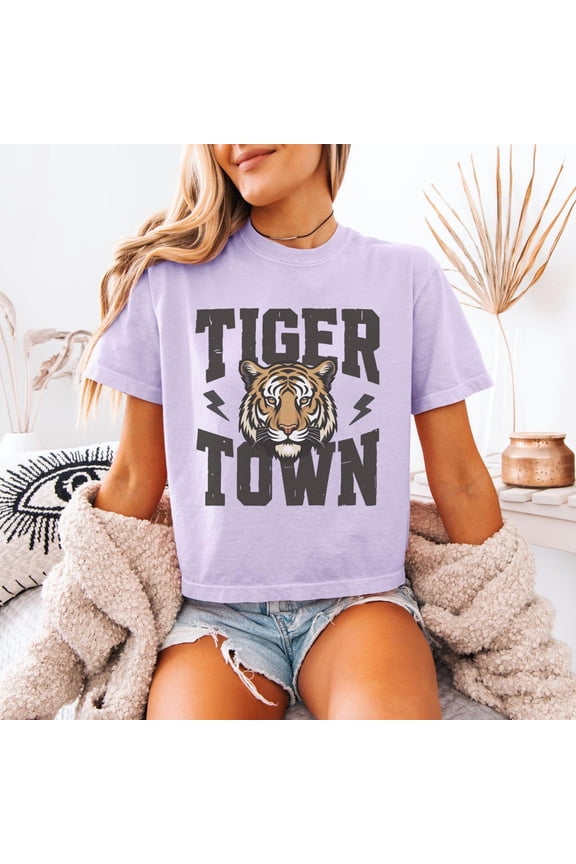Boxy Tigers Mascot T-Shirt All Size S-5XL