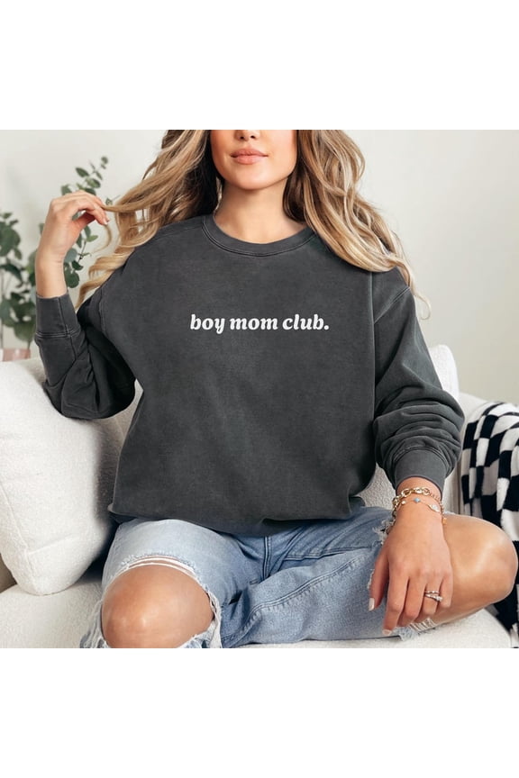 Boy Mom Club Sweatshirt, Boy Mama Shirt, Boy Mom Apparel, Mom Life Sweatshirt, Cozy Mom Outfit, Mothers Day Gift