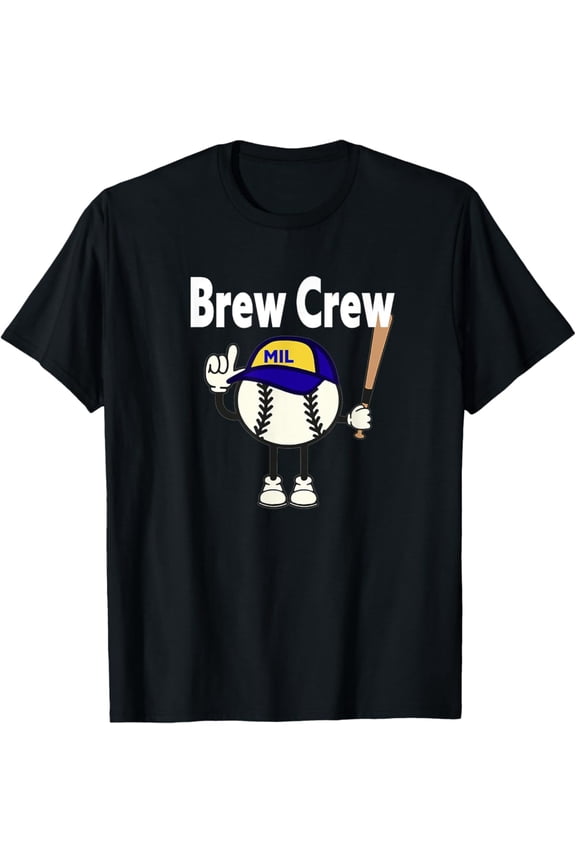 Brew Crew_Sausage Race_001 T-Shirt Unisex Cotton Tee Full Size S-5Xl