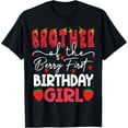 thumbnail image 1 of Sam Soft Brother Of The Berry First Birthday Girl Strawberry T-Shirt, 1 of 5