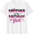 thumbnail image 1 of Sam Soft Brother Of The Birthday Girl Pink Groovy Birthday T-Shirt, 1 of 4