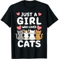 thumbnail image 1 of Sam Soft Cat Just A Girl Who Loves Cats T-Shirt, 1 of 5