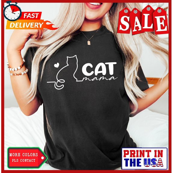 Sam Soft Cat Mama Shirt, Cat Mom Shirt, Cat Shirt For Cat Mom, Cat Lover, Mother'S Day Gi