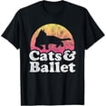 thumbnail image 1 of Sam Soft Cats And Ballet Men'S Or Women'S Cat And Ballet Dance T-Shirt Full Size S-5Xl, 1 of 5