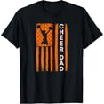thumbnail image 1 of Sam Soft Cheer Dad Orange Cheerleading Flag T-Shirt Full Size S-5Xl, 1 of 5