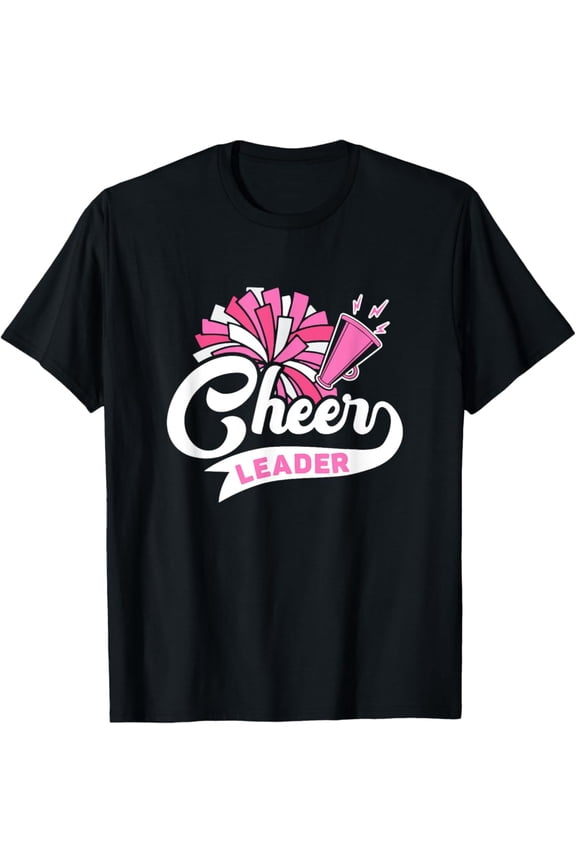 Cheerleader For Girls Women Cheerleading Cheer Practice Pink T-Shirt Full Size S-5Xl