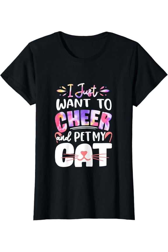 Cheerleading Girls Tie Tie Dye Cheer Women T-Shirt Full Size S-5Xl