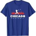thumbnail image 1 of Sam Soft Chicago Baseball Vintage Minimalist Retro Baseball Lover T-Shirt Full Size S-5Xl, 1 of 5