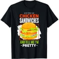 thumbnail image 1 of Sam Soft Chicken Burger Shirt Fast Food Chicken Sandwich T-Shirt All Size S-5XL, 1 of 5