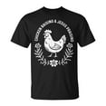 thumbnail image 1 of Sam Soft Chicken Raising & Jesus Praising T-Shirt Unisex Cotton Tee, 1 of 5