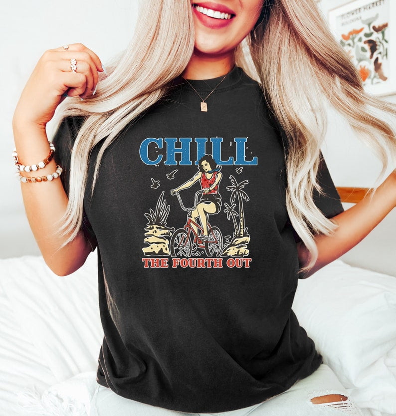 Women's 'Party In The USA' 4th Of July T-Shirt - Patriotic American Flag Graphic Tee, Casual Short Sleeve - View #7