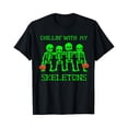 thumbnail image 1 of Sam Soft Chillin With My Skeletons Gift T-Shirt, 1 of 5