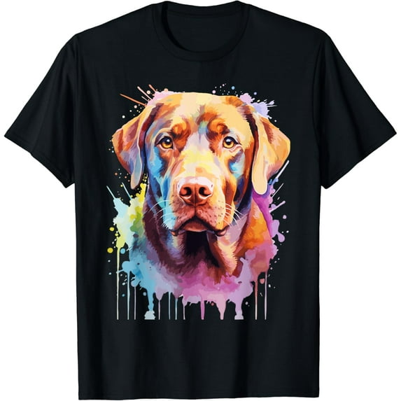 Sam Soft Chocolate Labrador Lovers Pop Art Color Chocolate Lab Dog T-Shirt