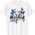 thumbnail image 1 of Sam Soft Christian Bible Verse Butterfly Be The Light Matthew 5:14 T-Shirt, 1 of 4
