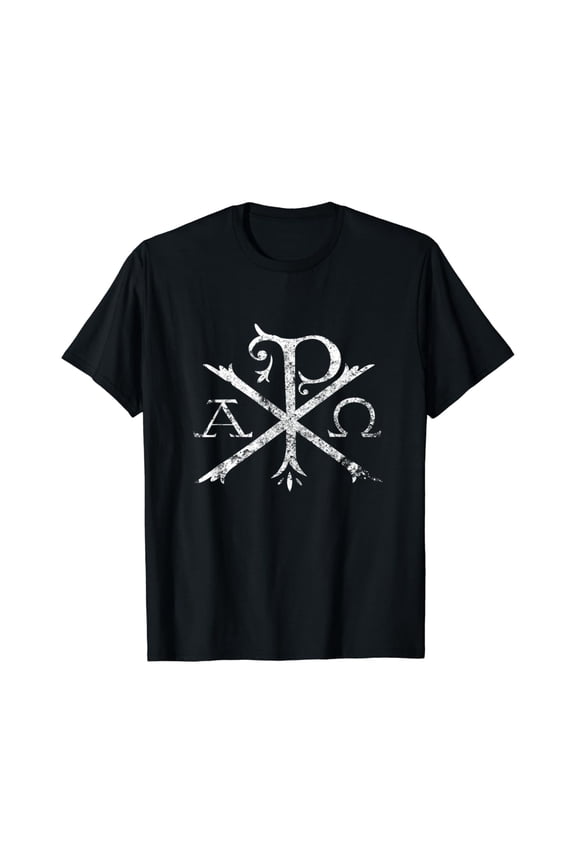 Christian Chi Rho T-Shirt Labarum Christogram Cross Faith