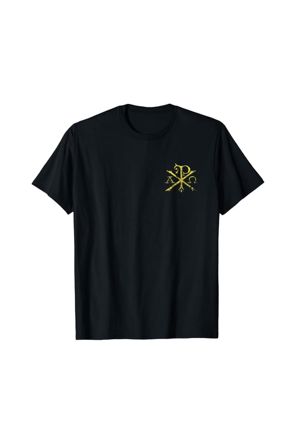Christian Chi Rho T-Shirt Labarum Christogram Cross Faith