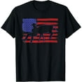 thumbnail image 1 of Sam Soft Chute Dogging Steer Wrestling Rodeo Cowboy Event Usa Flag T-Shirt, Gift For Friend, Full Size S-5Xl, 1 of 5