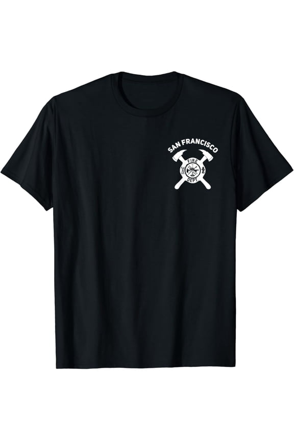 City Of San Francisco Fire Department California Firefighter T-Shirt Full Size S-5XL